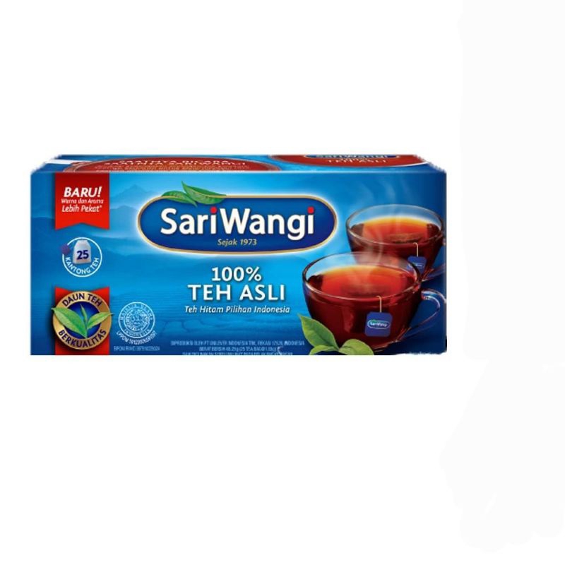 

SariWangi teh asli isi 25 kantong teh