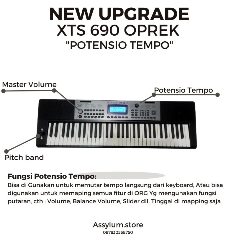 KEYBOARD OPREK ANGELET XTS-690 MODUL BLUETOOTH & USB EPS32