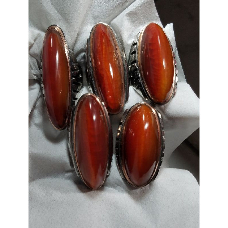 cincin batu akik pandan merah Rudal