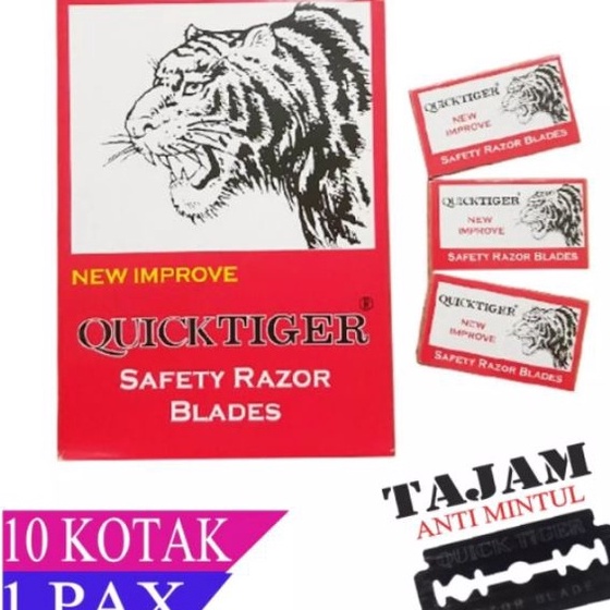 

Ready SILET QUICK TIGER / PISAU CUKUR MACAN [PACK -10 BOX]