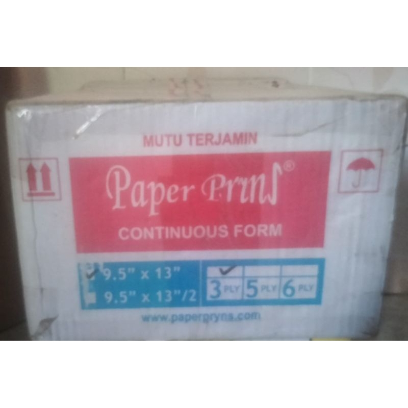 PAPERPRINS/NCR/3ply/KertasContinuousForm