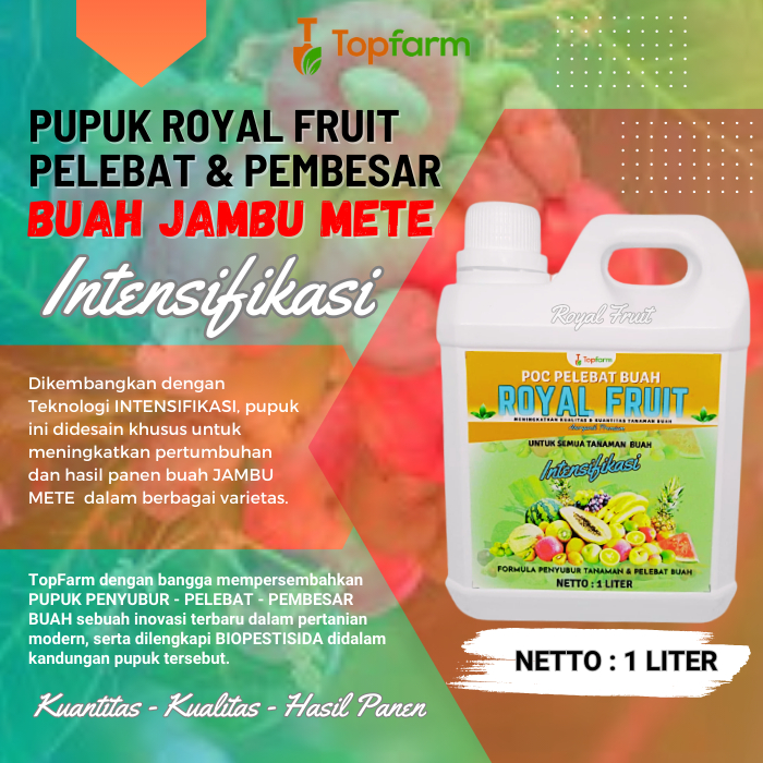 Pupuk Organik Cair Tanaman Buah / Pupuk Buah Khusus Jambu Mete / Pupuk Jambu Mete / Pupuk Pelebat Bu