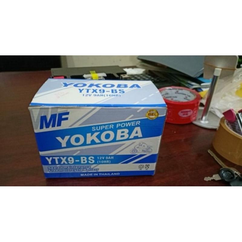 AKI BATERAI KERING YOKOBA YTX9-BS GENSET MOTOR KAWASAKI MOGE HONDA