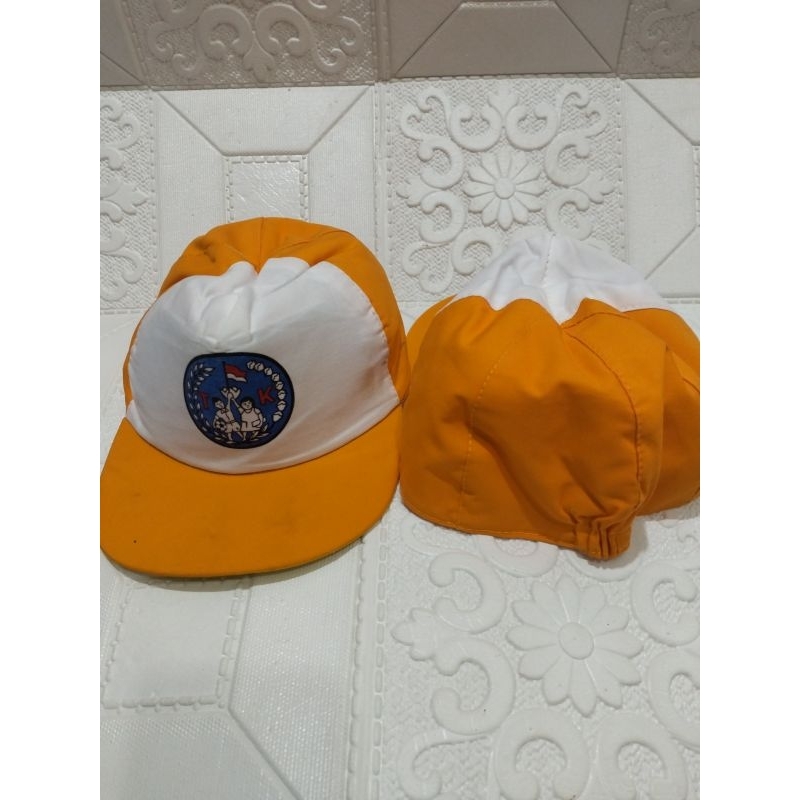 topi TK bhayangkari warna kuning famatex super