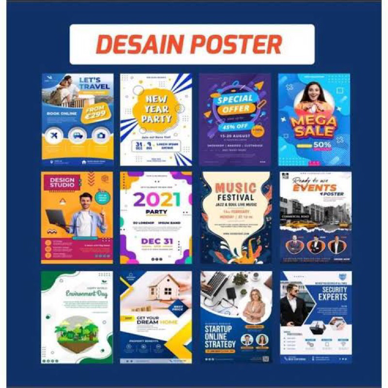 Jasa desain poster leaflet banner logo