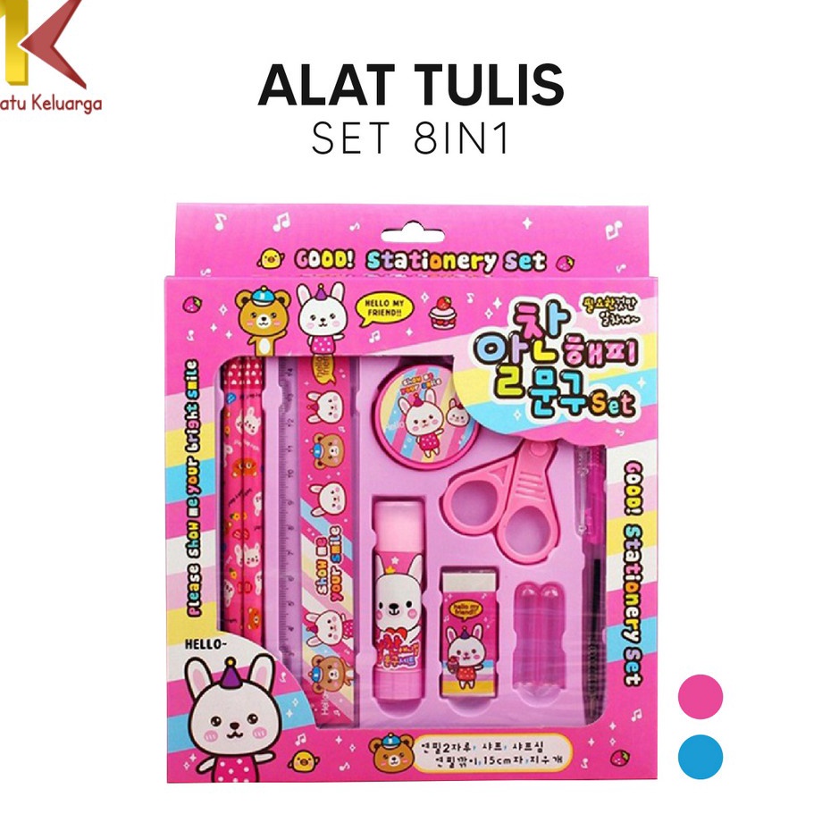 

Diskon Promo Satu Keluarga Alat Tulis Set 8in1 Karakter A26 Paket Alat Tulis Anak TK Stationery Kids / Set School Supplies Gift Eraser Ruler