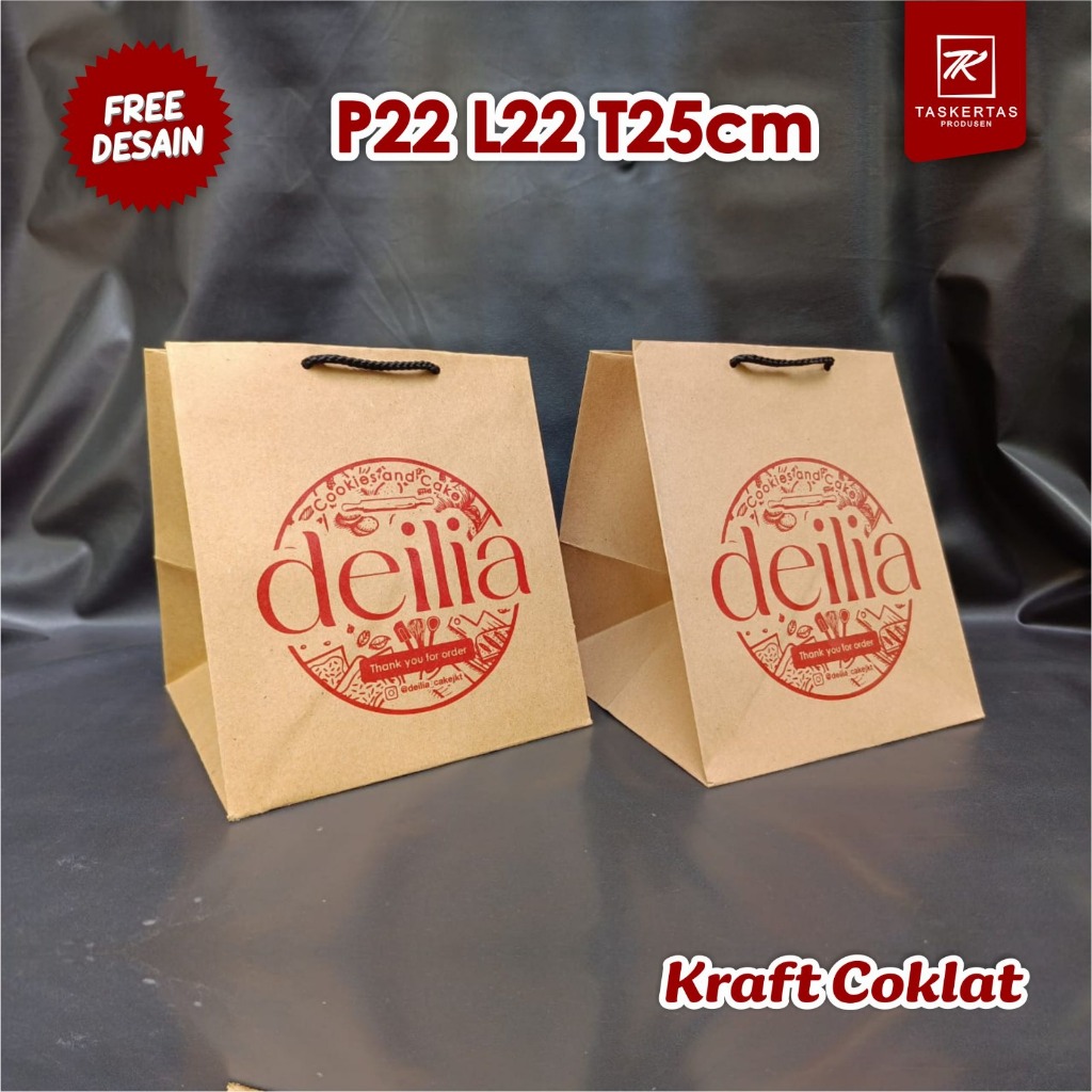

Paperbag Kotak Nasi Box Uk P22 L22 T25 Free Desain