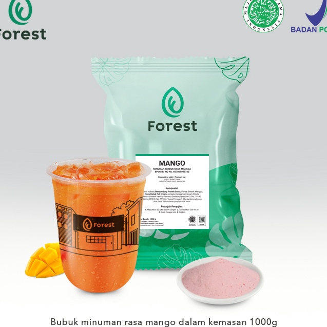 

Terbaru Bubuk Minuman MANGO Powder - FOREST Bubble Drink Terbatas