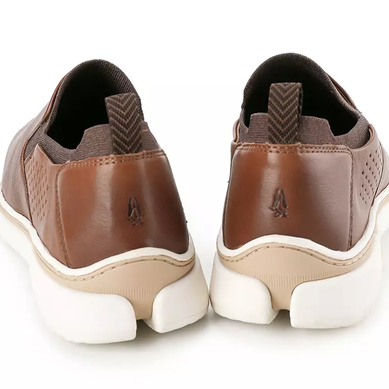 HM103 SEPATU PRIA SLIP ON HUSH PUPPIES ORIGINAL KULIT ASLI ORI COKLAT