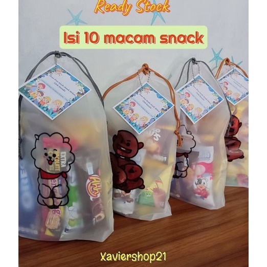 

WPZZ7187 Free Ongkir READY Paket Snack Komplit Kemasan Pouch Serut (FREE CARD)