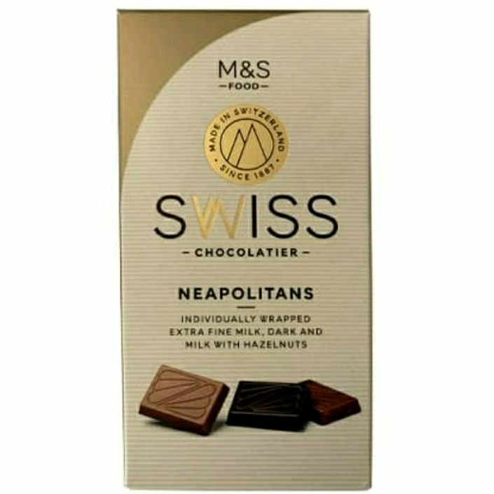 

MARKS & SPENCER Swiss Chocolatier Neapolitans 250g