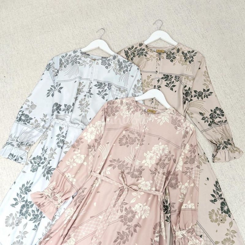 Zanel Ansara Dress by Zanuba Hijab JILBAB SYARIE | Gamis Ansara Couple Sarimbit