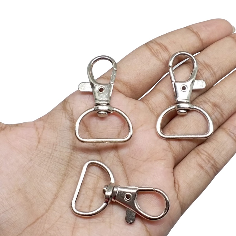 

★★★★ Kaitan 2cm 2,5cm ( 100pcs ) Tali Id Lanyard Cantolan 2cm 2,5cm Hook Tas Cantelan Besi Pengait Besi ( 100pcs )