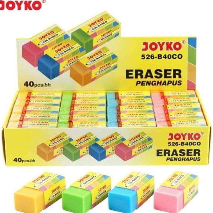 

Terlaris Penghapus joyko kecil B.40CO/warna-warni ( 1pak/40pcs ) ➫➻❀✺