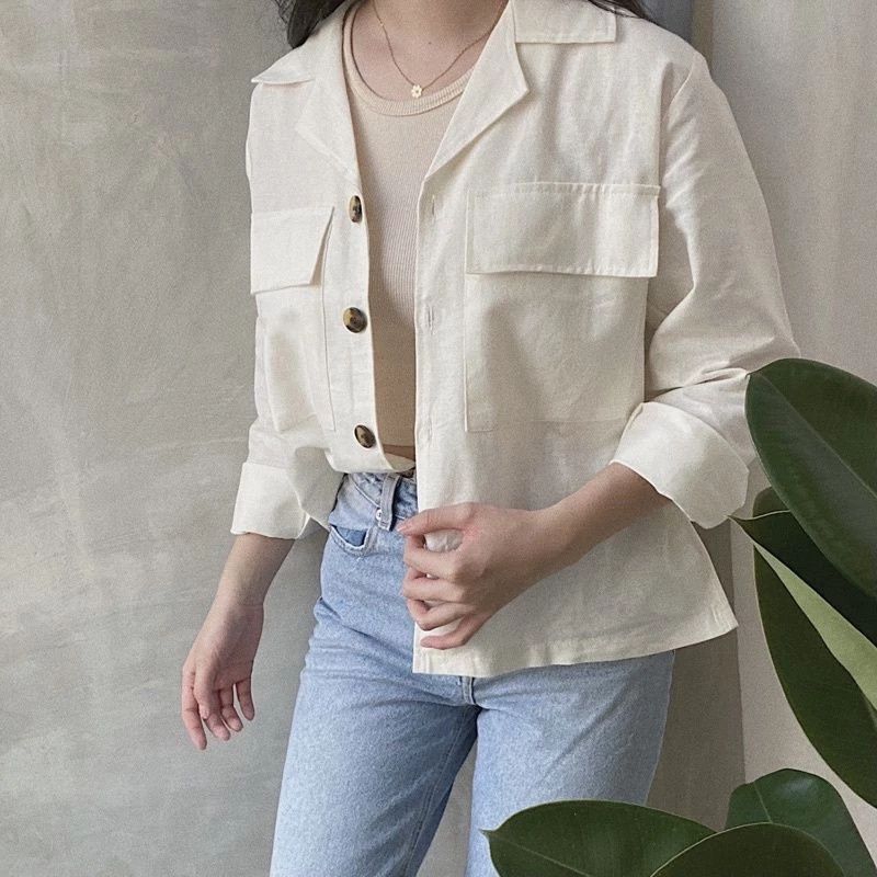Claryn Outer Linen - Kemeja Linen Wanita