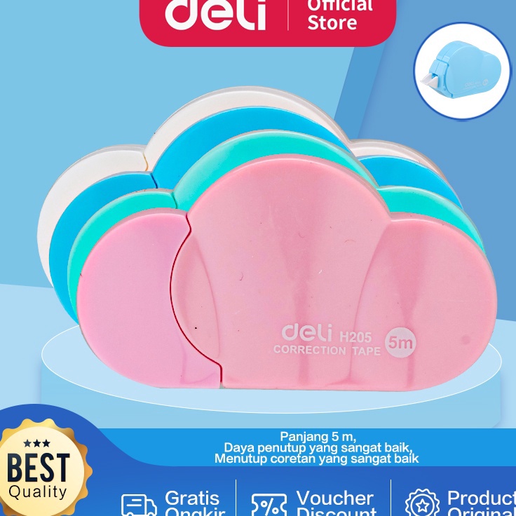 

Terlaku. Deli Koreksi Pita 5m daya penutup yang sangat baik EH20501 ➟➬✢