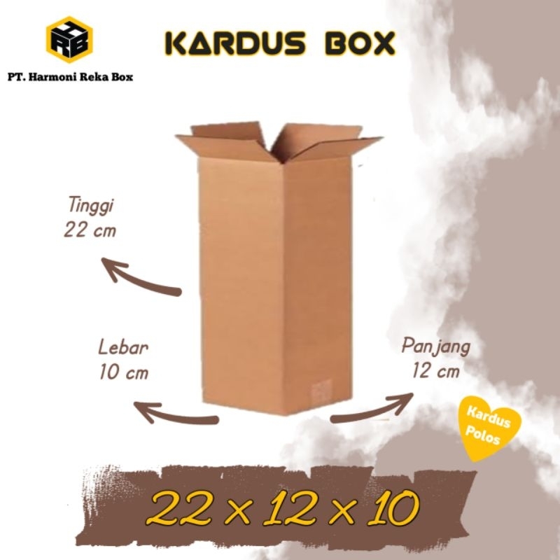 

Kardus/Box Packing Paket Kecil Polos Ukuran 22x12x10 cm