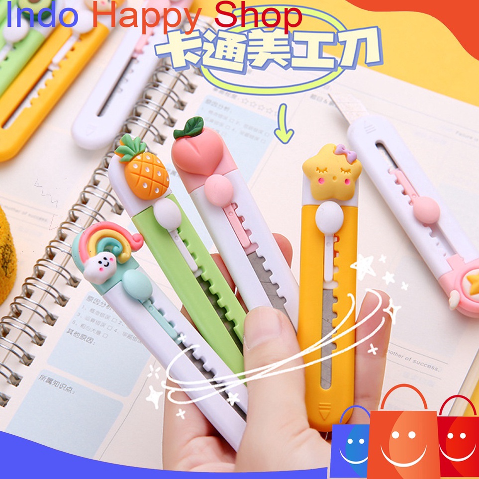 

Serba Murah ⭐️ ⭐️Cutter Mini Karakter Cutter Mini Travelling Pisau Silet Lucu