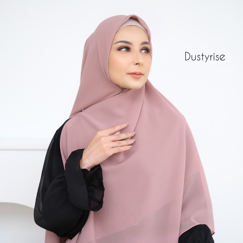 RB Yumna Zipper Square Hijab Instan Ceruty Premium