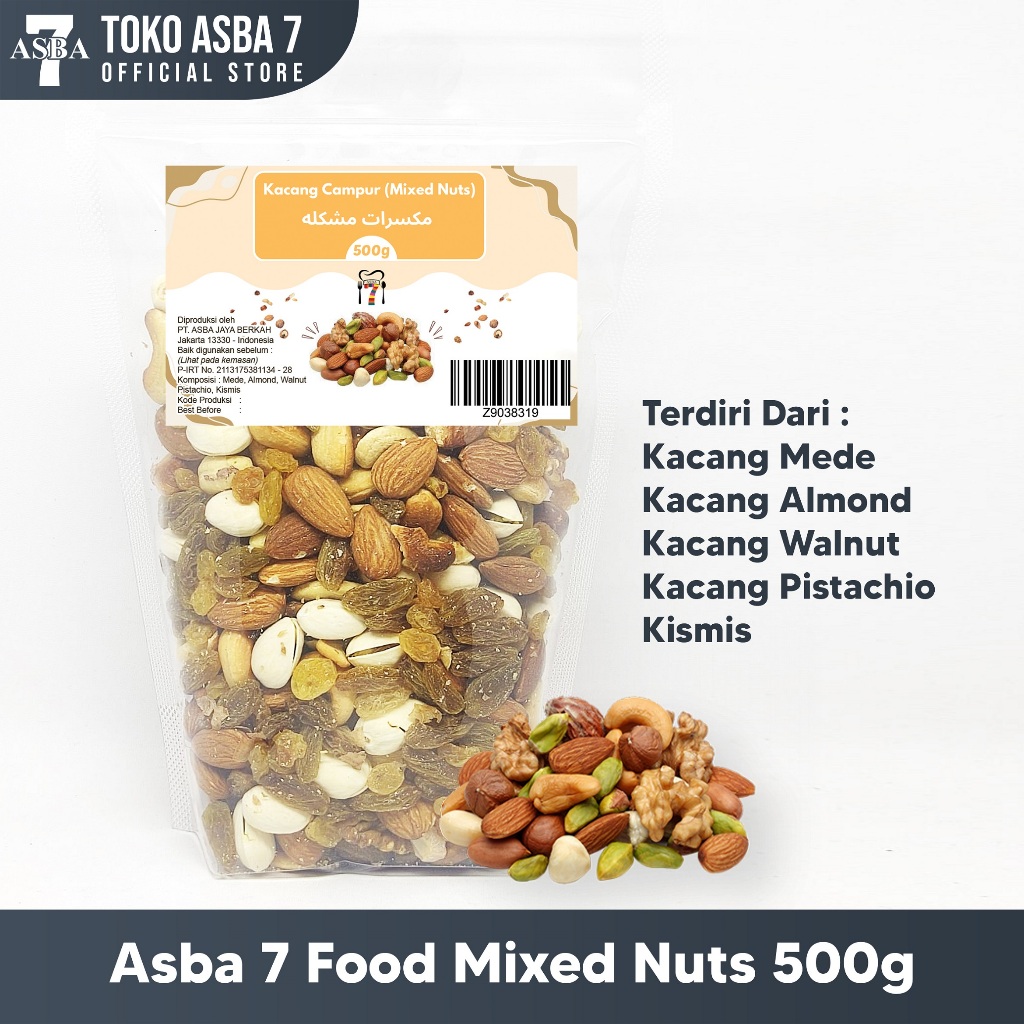 

ASBA MIXED NUTS 500GR