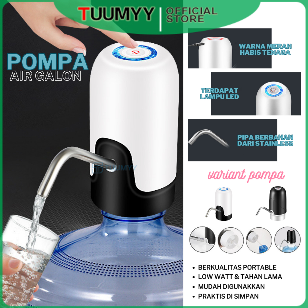 ( TUUMYY ) Pompa Galon Elektrik / Dispenser Air Galon USB NEW