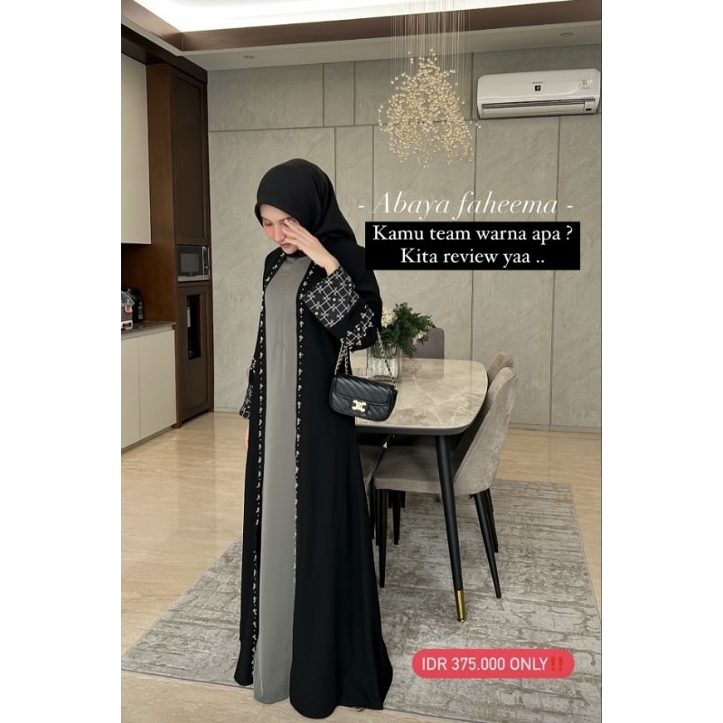Faheema Abaya btly @kaleela.id
