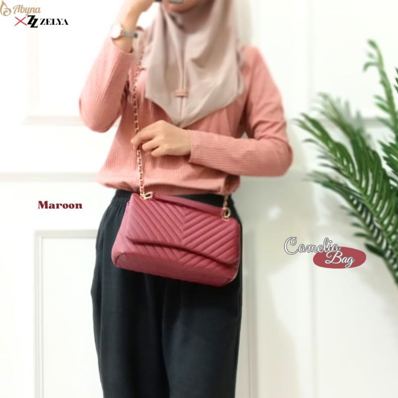 COD✅CAMELIA BAG BY ABYNA X ZELYA TAS SLEMPANG WANITA KEKINIAN/TAS CANTIK/TAS MURAH/TAS BERKWALITAS