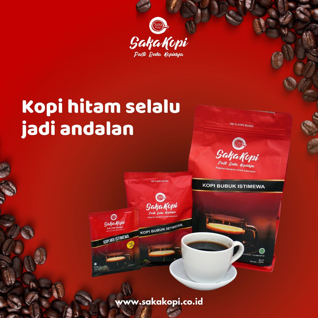 

KOPI BUBUK KOPI MURNI KOPI HITAM 'SAKAKOPI' 100 GRAM