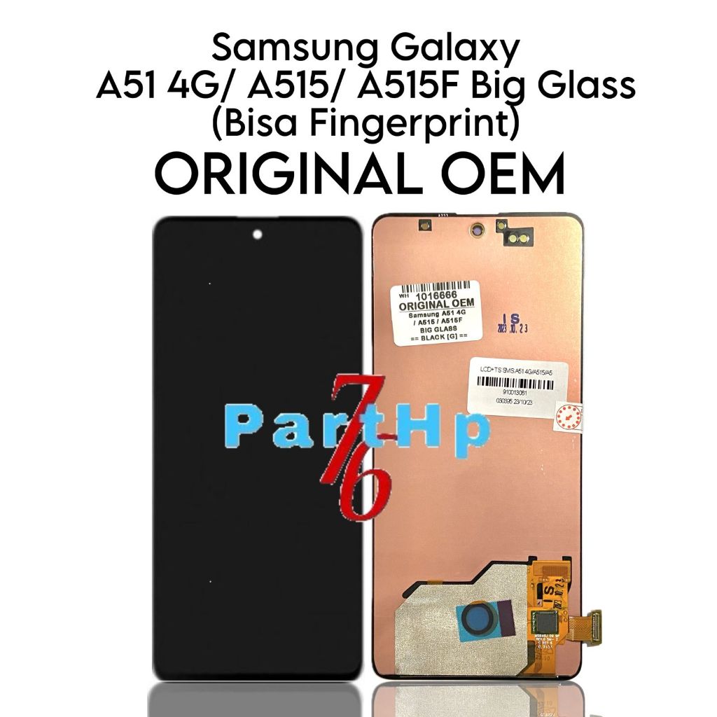 ORIGINAL OEM BIG GLASS - LCD Touchscreen Fullset Samsung Galaxy A51 4G / A515 / A515F / SM-A515F / S