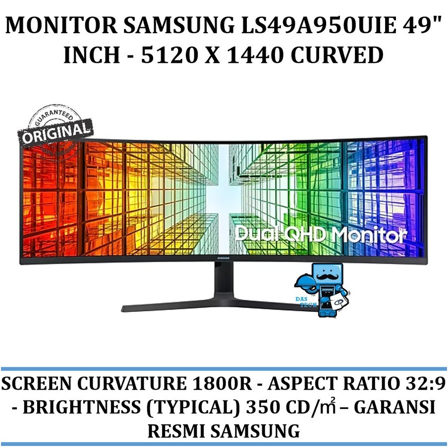 Monitor Samsung LS49A950UIE 49" Inch - 5120 X 1440 Curved