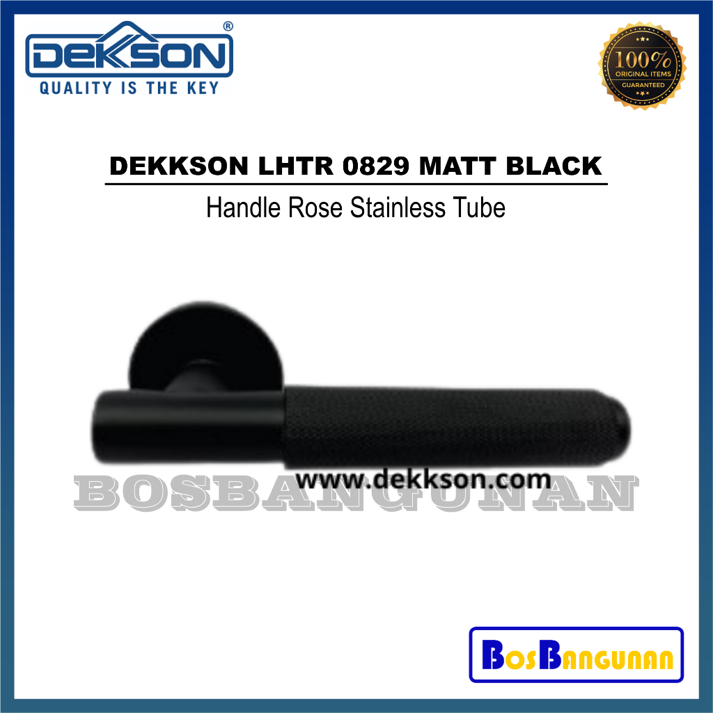 Handel Handle Pintu DEKKSON LHTR 0829 MATT BLACK / Gagang Pintu DEKKSON Hitam