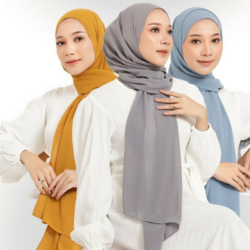 Ellena hijab jilbab pashmina ceruty babydoll