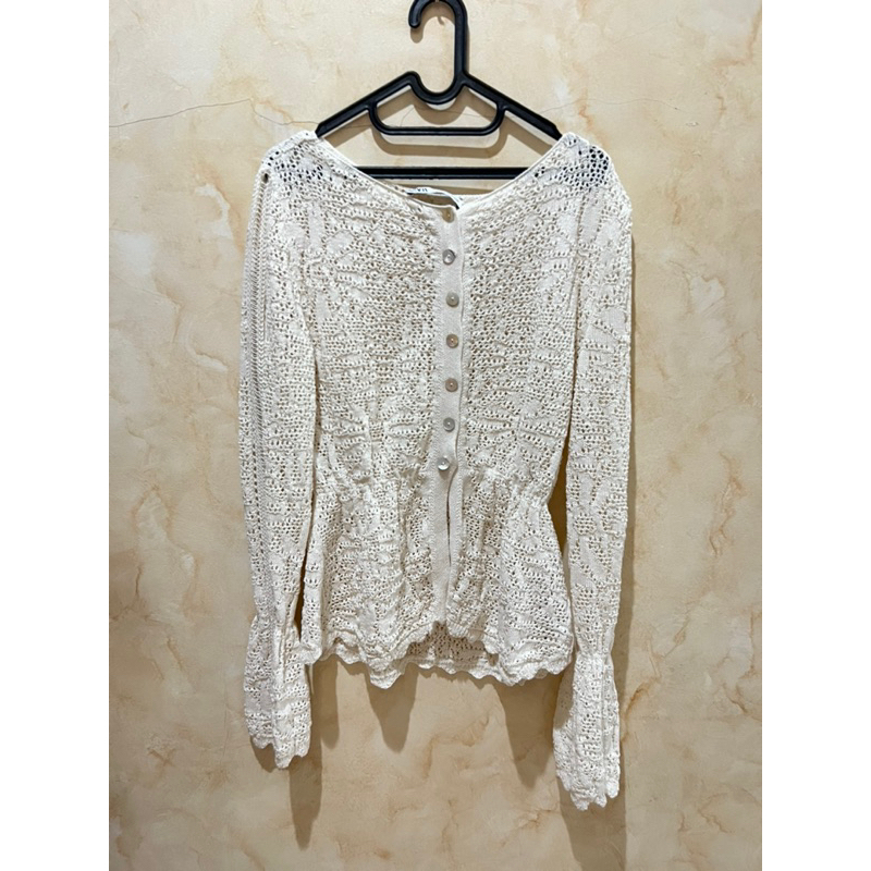 zara knit outer cardigan
