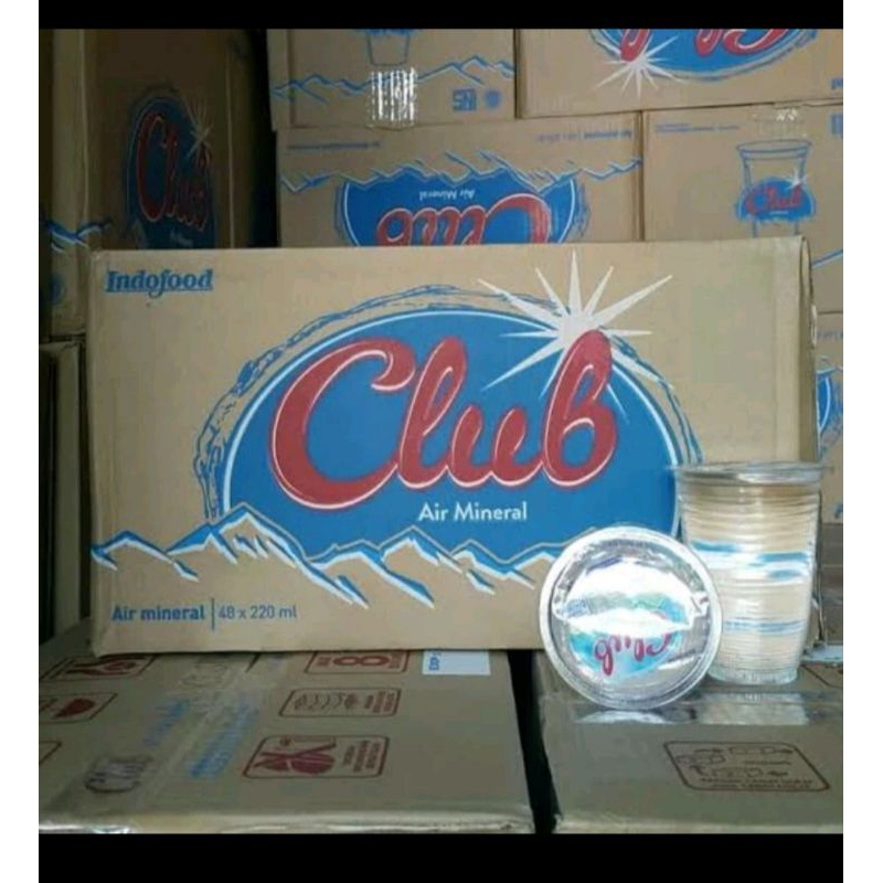 

1 Dos (48 gelas) | Club Gelas 220 ml | Air Mineral Kemasan Gelas