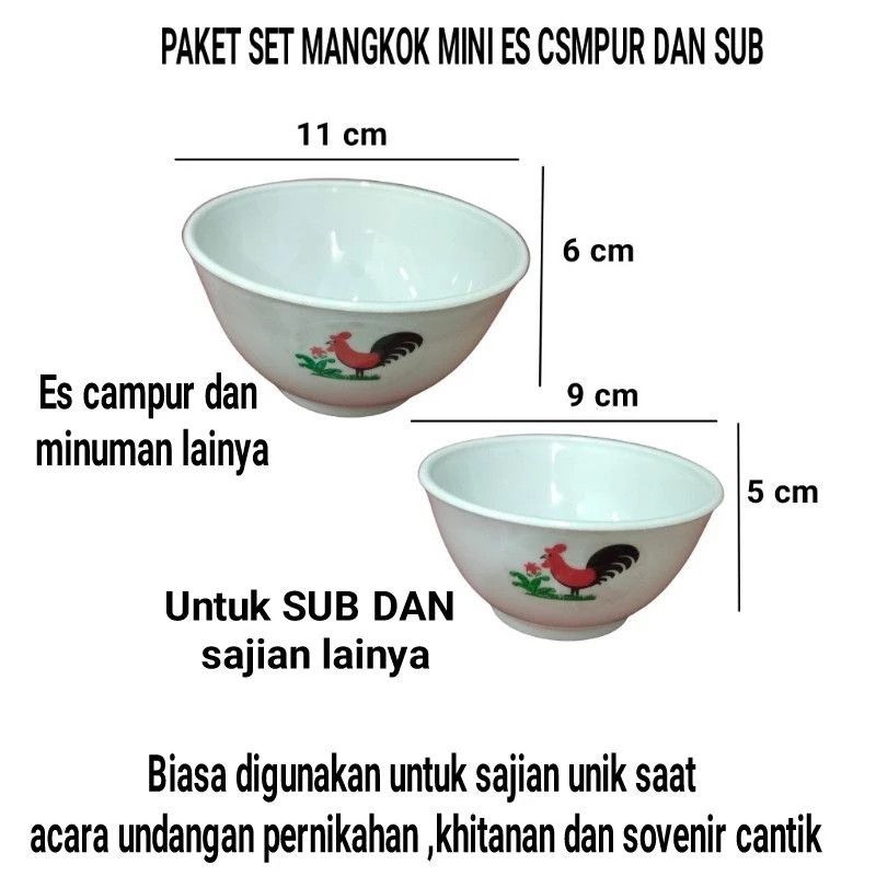 PAKET hemat isi 12 mangkok SUP mini prasmanan atau sovenir