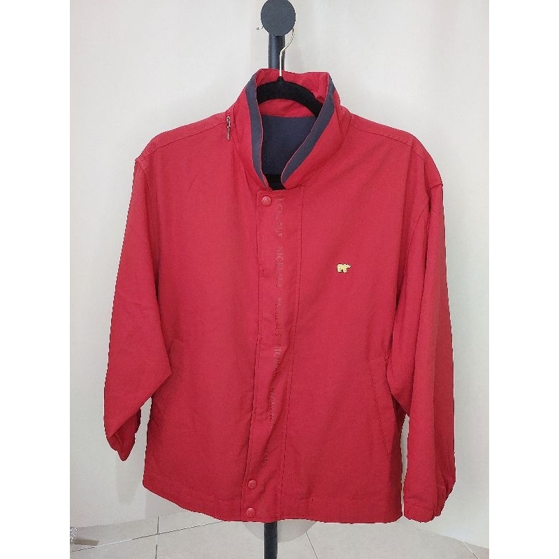 045 Jack Nicklaus Jaket Unisex Merah Waterproof