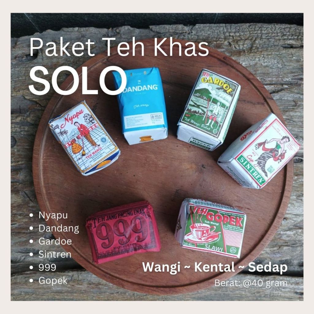 

Paket Teh Tubruk Khas Solo | Nyapu Sinteren Dandang Gopek Gardoe 999