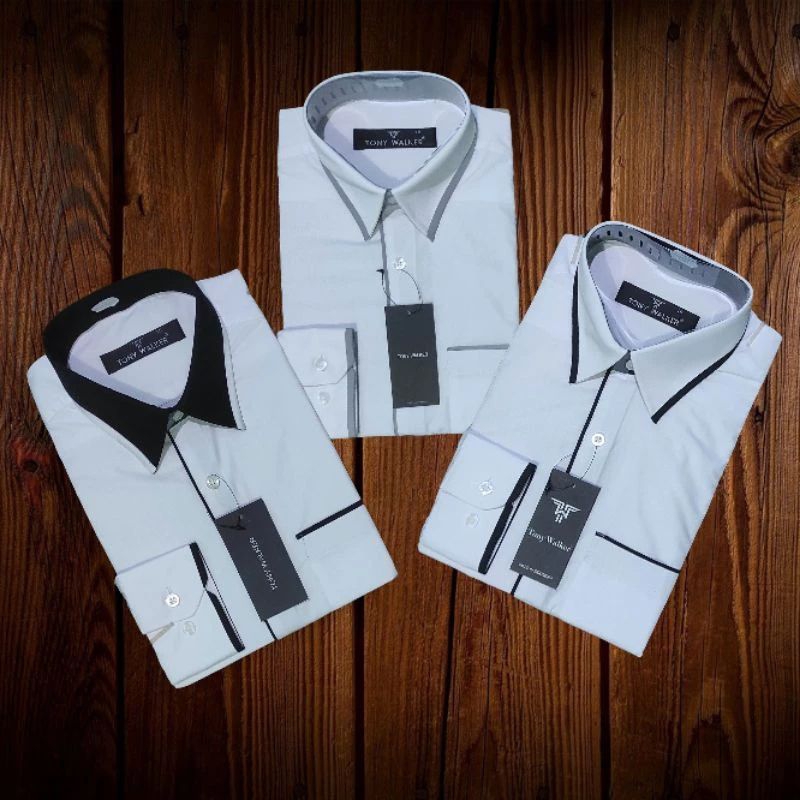 Kemeja Tony Walker Lengan Panjang (100% Asli Bukan KW) Kemeja Formal Kerja Kantor Kuliah Slimfiit