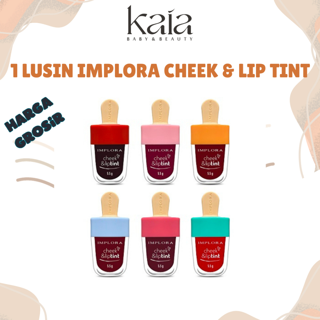 1 LUSIN IMPLORA CHEEK AND LIP TINT / 1 LUSIN ISI 12