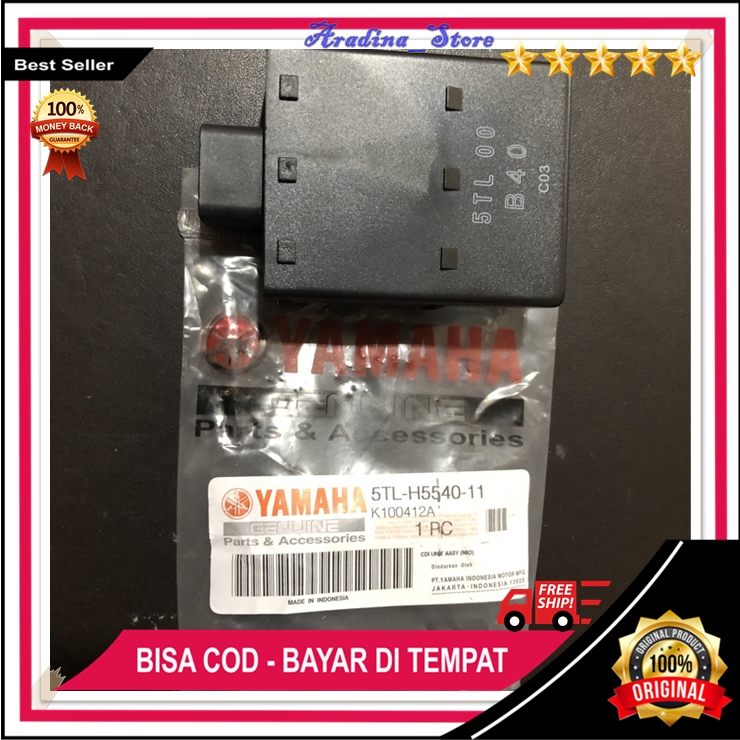 CDI ECU Yamaha Mio Lama Sporty Soul Ori CDI ECU Motor Nouvo Fino Karbu Old 5TL Original Bahan Berkua