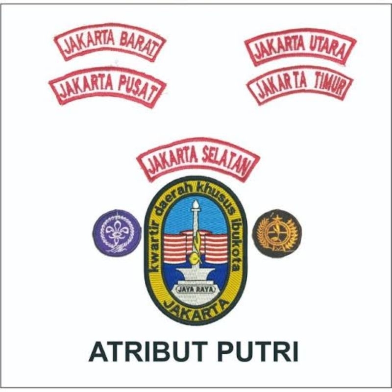 

BADGE PRAMUKA PUTRI (SATU SET) KWARTIR DAERAH KHUSUS IBUKOTA JAKARTA BARAT