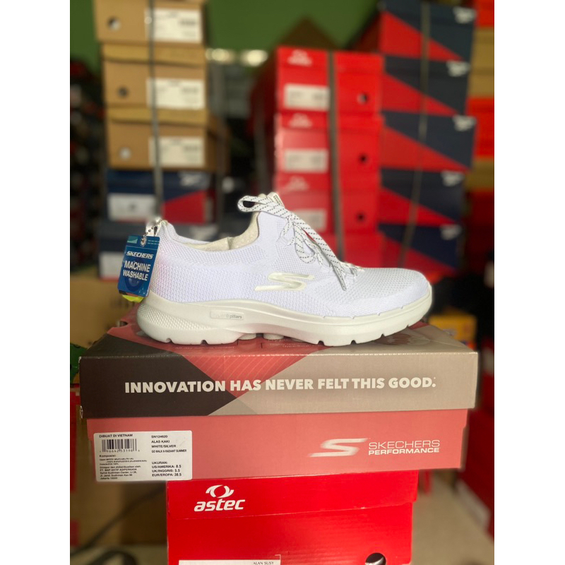 Skechers Go Walk 6 RADIANT SUMMER 124620/WSL Made In Vietnam