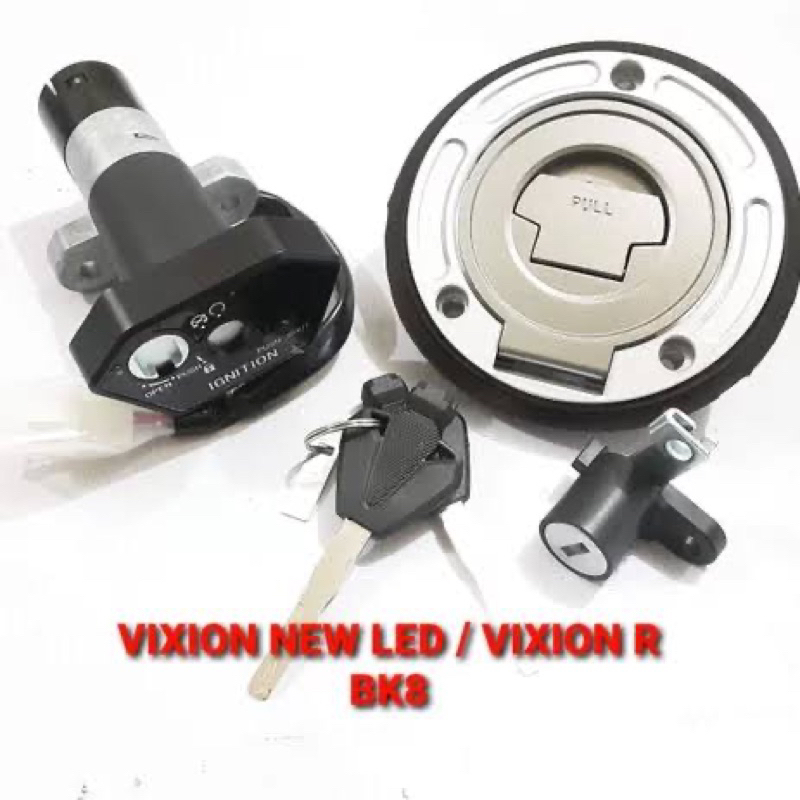 KUNCI KONTAK + TUTUP TANGKI VIXION NEW LED / VIXION R BK8