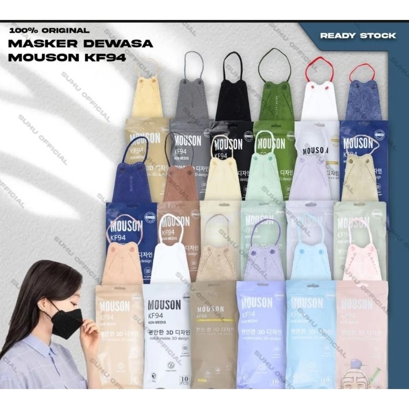 Masker Kf94 Mouson Isi 10 Pcs 4 Ply Semarang