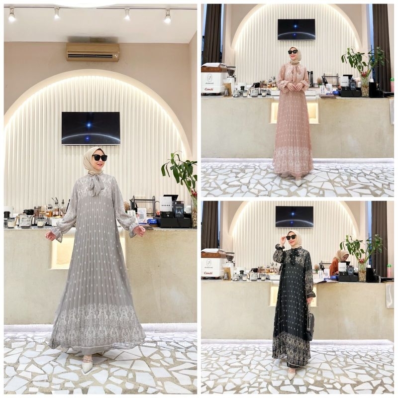 Samara gamis ceruty ceruti long dress premium