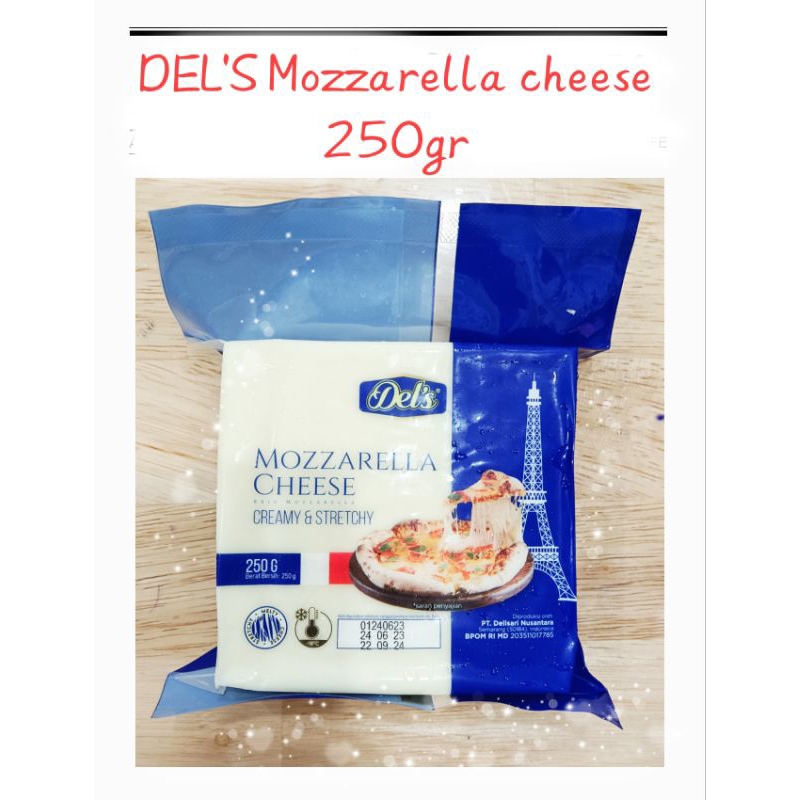 

KEJU DEL'S MOZZARELLA CHEESE 250GR