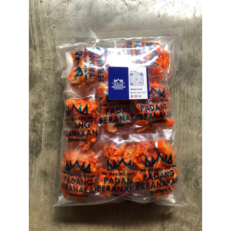 Emping pedas balado medan