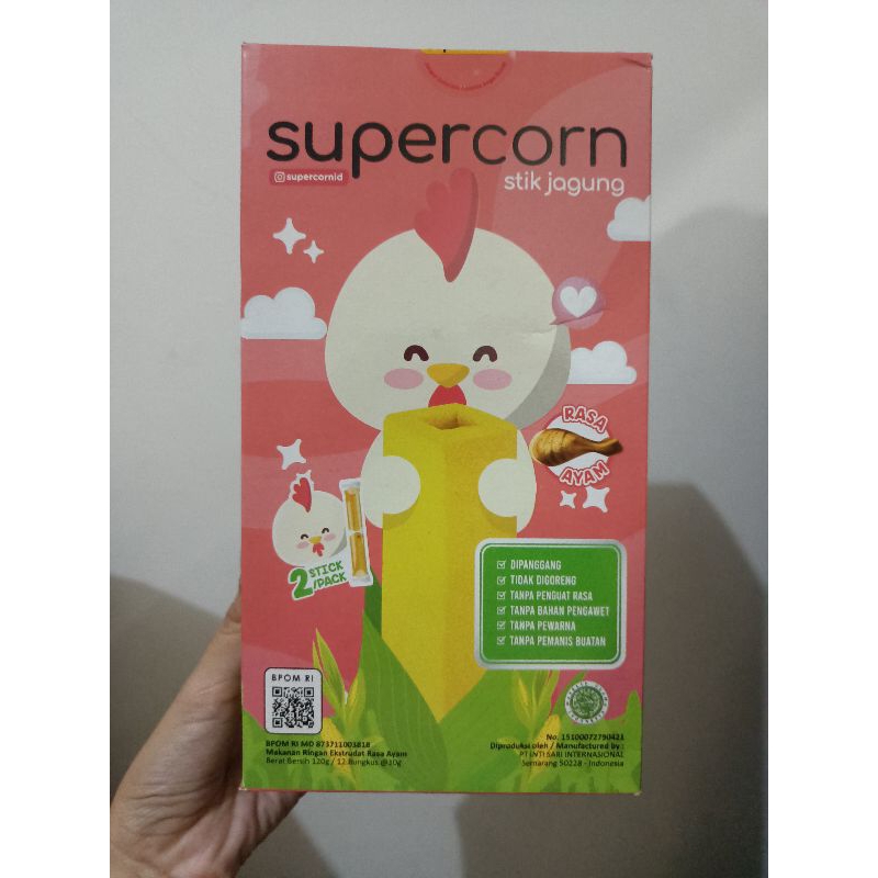 

Supercorn stik jagung rasa keju/ayam/jagung (1pcs)