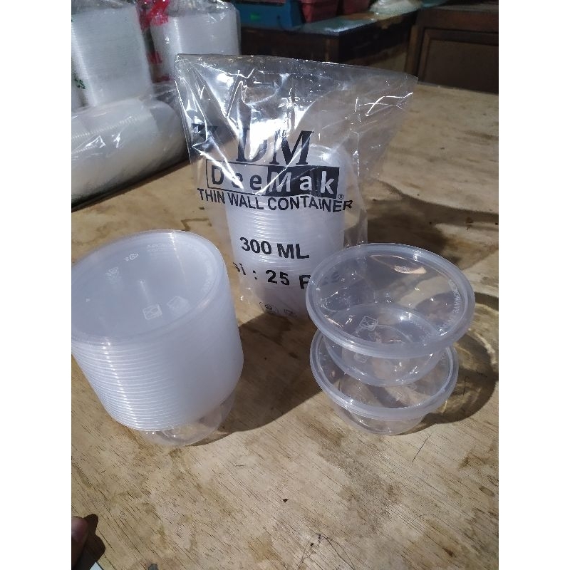 Cup Plastik/Cup Bowl/Cup Puding/Cup Gulai/Cup Salad/300 ml/Thinwal