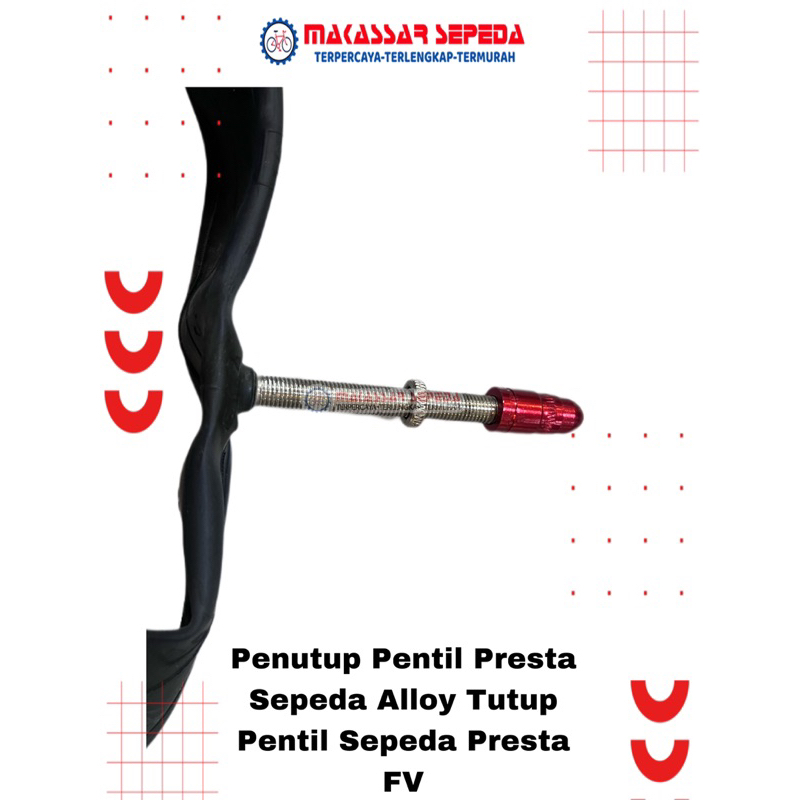 PENUTUP PENTIL BAN SEPEDA PRESTA ALLOY TUTUP PENTIL SEPEDA FV